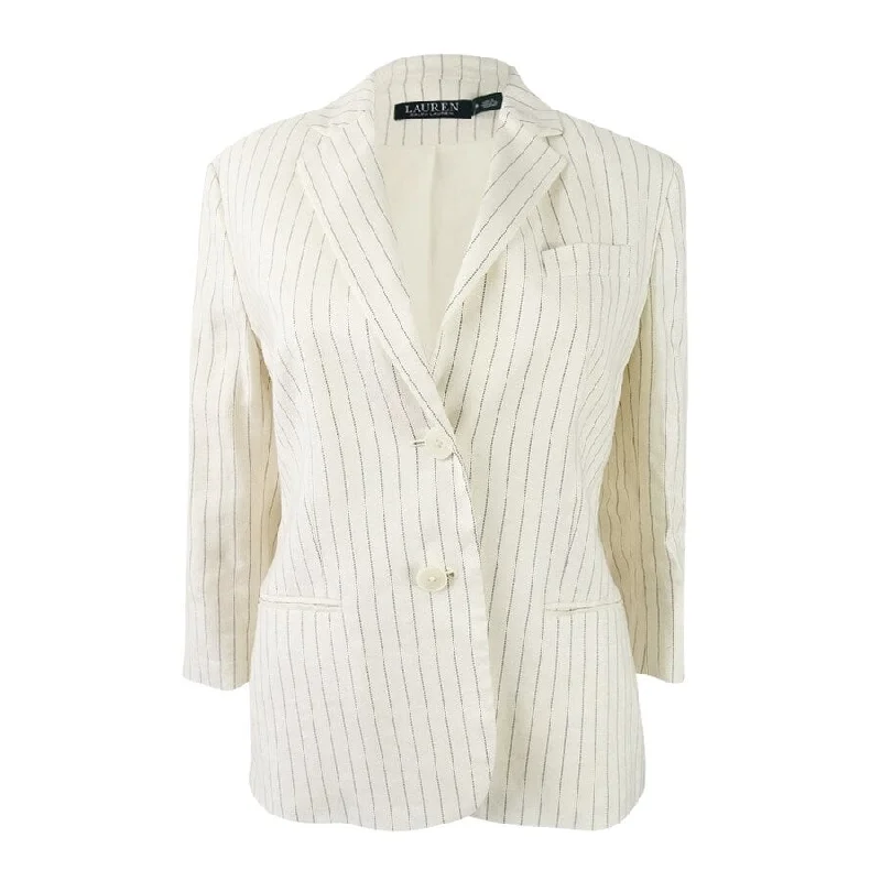 Classic Style Lauren Ralph Lauren Women's Pinstripe Twill Blazer