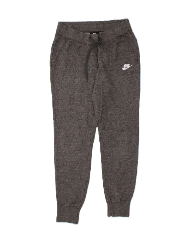 High-waisted pants style NIKE Womens Tracksuit Trousers Joggers UK 10 Small Grey Flecked Cotton High-waisted pants style NIKE Womens Tracksuit Trousers Joggers UK 10 Small Grey Flecked Cotton