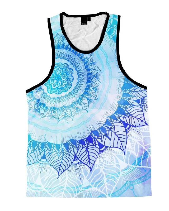 Girl Style Rose Bud Mandala Unisex Tank Top