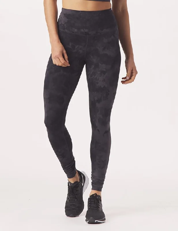 Playful Style Sultry Legging: Black Tie-Dye