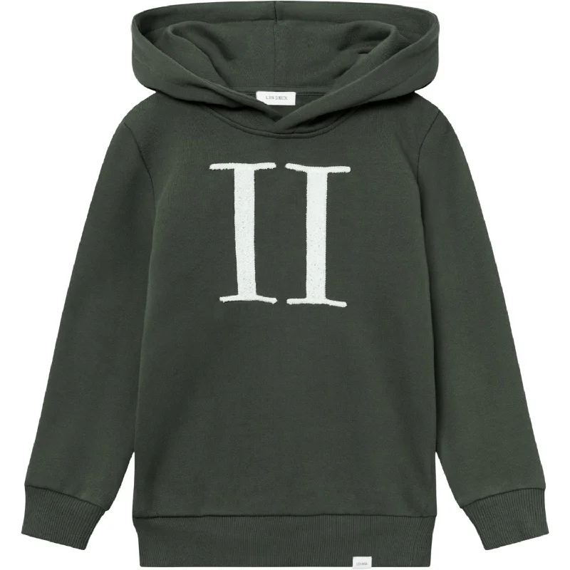 Playful Style Les Deux Kids Forest Green/Ivory Encore Bouclé Hoodie Kids