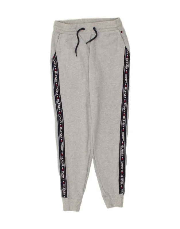 Bright Colors TOMMY HILFIGER Womens Graphic Tracksuit Trousers Joggers UK 10 Small Grey Bright Colors TOMMY HILFIGER Womens Graphic Tracksuit Trousers Joggers UK 10 Small Grey