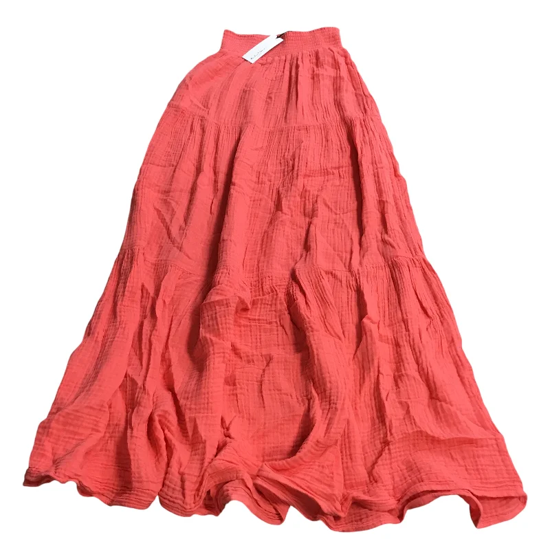 Multi-functional style Skirt Maxi By Michael Stars In Coral, Size: Xs