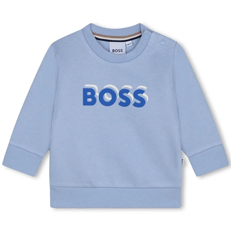 Slim Fit Hugo Boss Pale Blue Sweatshirt
