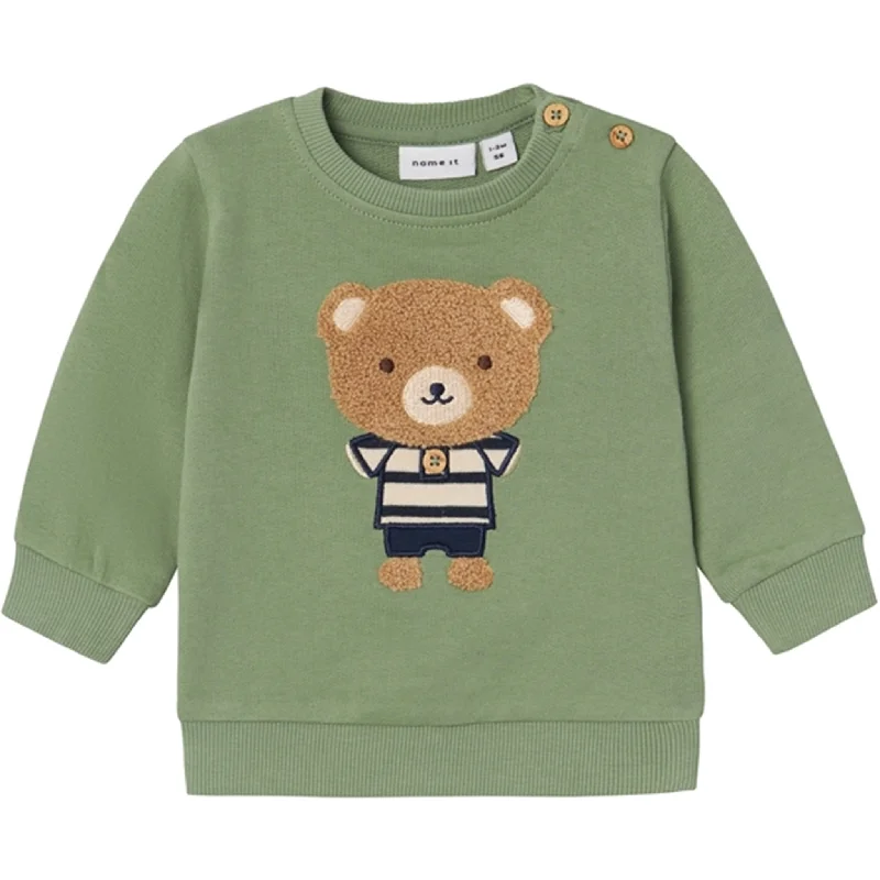 European And American Style Name it Hedge Green Bennos Sweatshirt