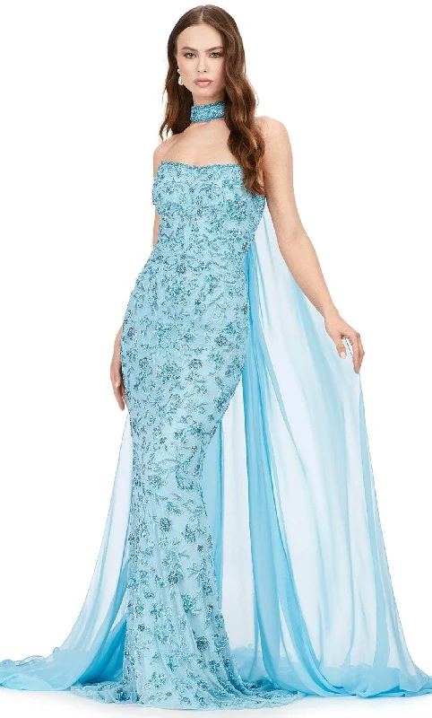 French Style Ashley Lauren 11404 - Strapless Beaded Evening Dress