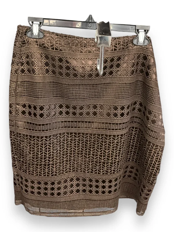 Relaxed And Casual Skirt Mini & Short By White House Black Market In Brown, Size: 12