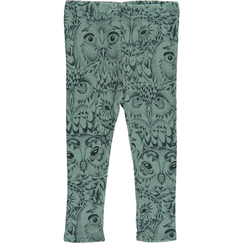 Nightclub Style Soft Gallery Iceberg Green Paula Owl Uld Leggings