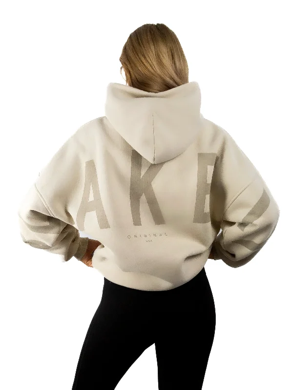 Warm And Comfortable Isabel Oversized Hoodie - Bone