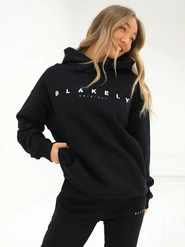 Dessert Matching Composure Oversized Hoodie - Black