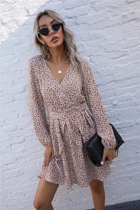 Ethnic Style Urban Cowboy Printed Plisse Dress - FINAL SALE