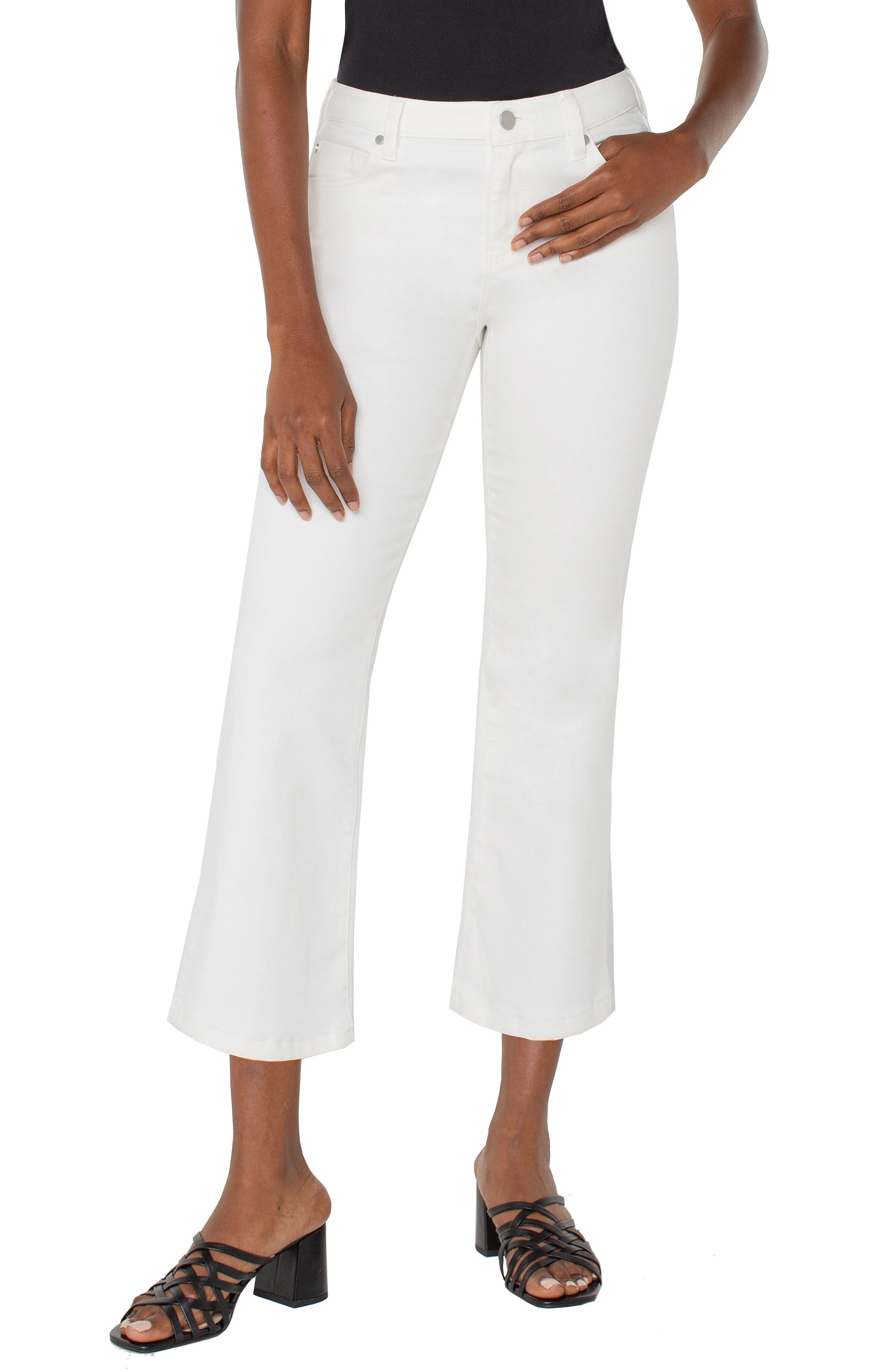 Design Perception Liverpool Hannah Crop Flare White