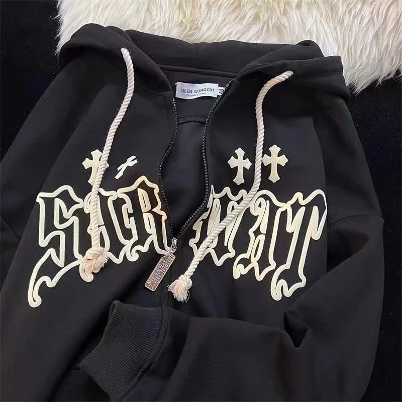 Romantic And Fresh DressBetty - Vintage Goth Embroidery Hoodie