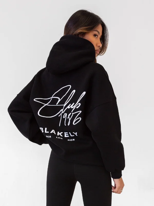 Sexy Fun Club Oversized Hoodie - Black