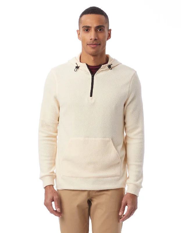 Beautiful Romance Alternative 43251RT Adult Quarter Zip Fleece Hooded Sweatshirt