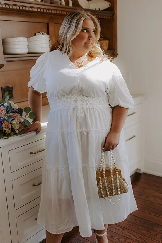Party Wear Lost In Your Smile Midi Dress Curves