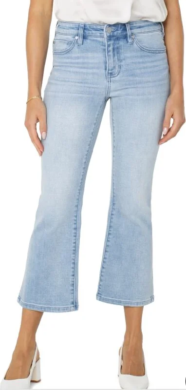 Celebrity Style Liverpool Hannah Crop Flare With Slit Hem Clarkdale