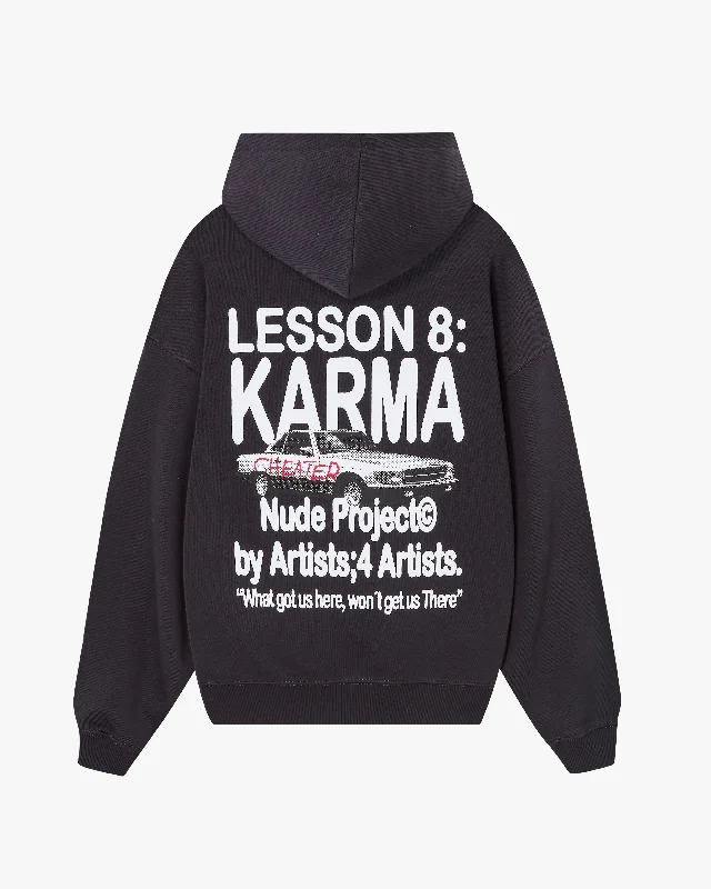 Elegant And Simple KARMA HOODIE ASH