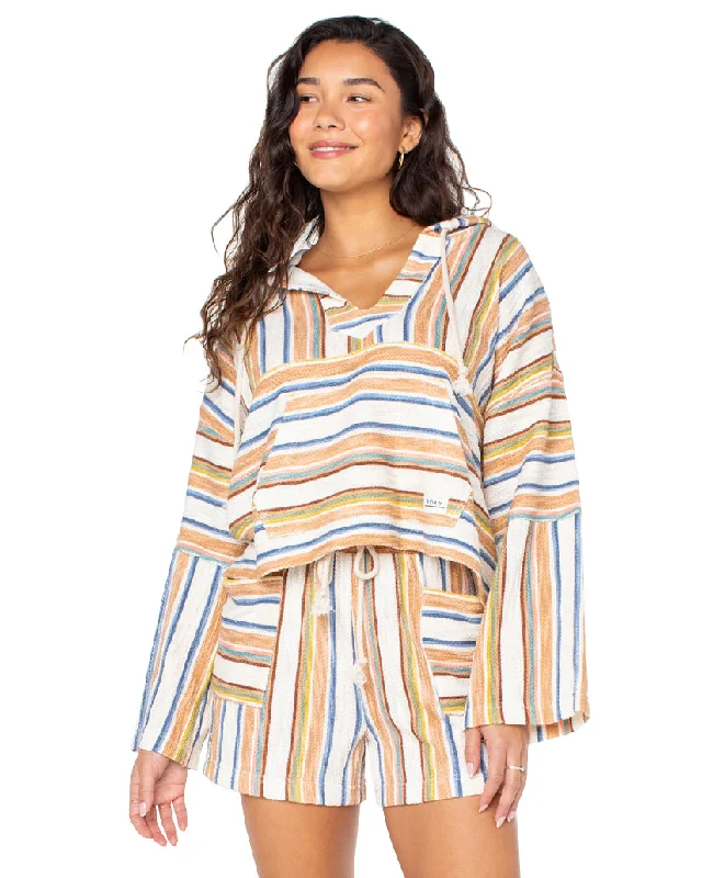 Comfortable down Roxy Rich Coast Stripe Fleece