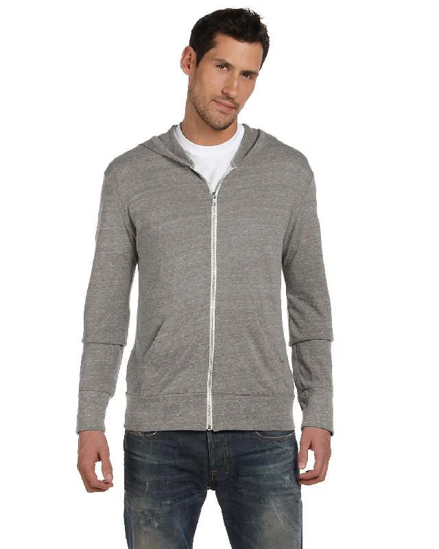 Low-key Luxury Alternative AA1970 Unisex Eco-Jersey Zip Hoodie