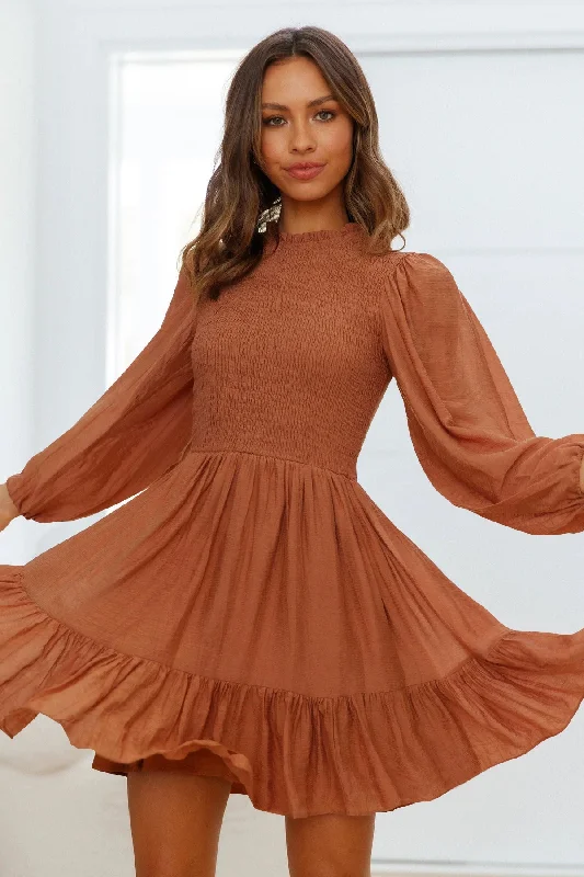 Unique prints Vara Chiffon Ruffle Dress - FINAL SALE