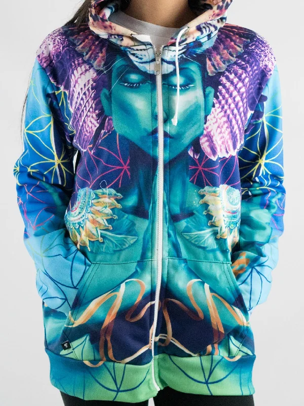 Wandering freely Power and Peace Unisex Zip Hoodie