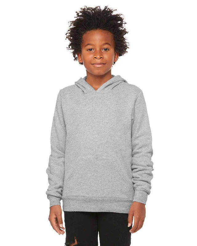 Sports Design Bella + Canvas 3719Y Youth Sponge Fleece Pullover Hooded Sweatshirt