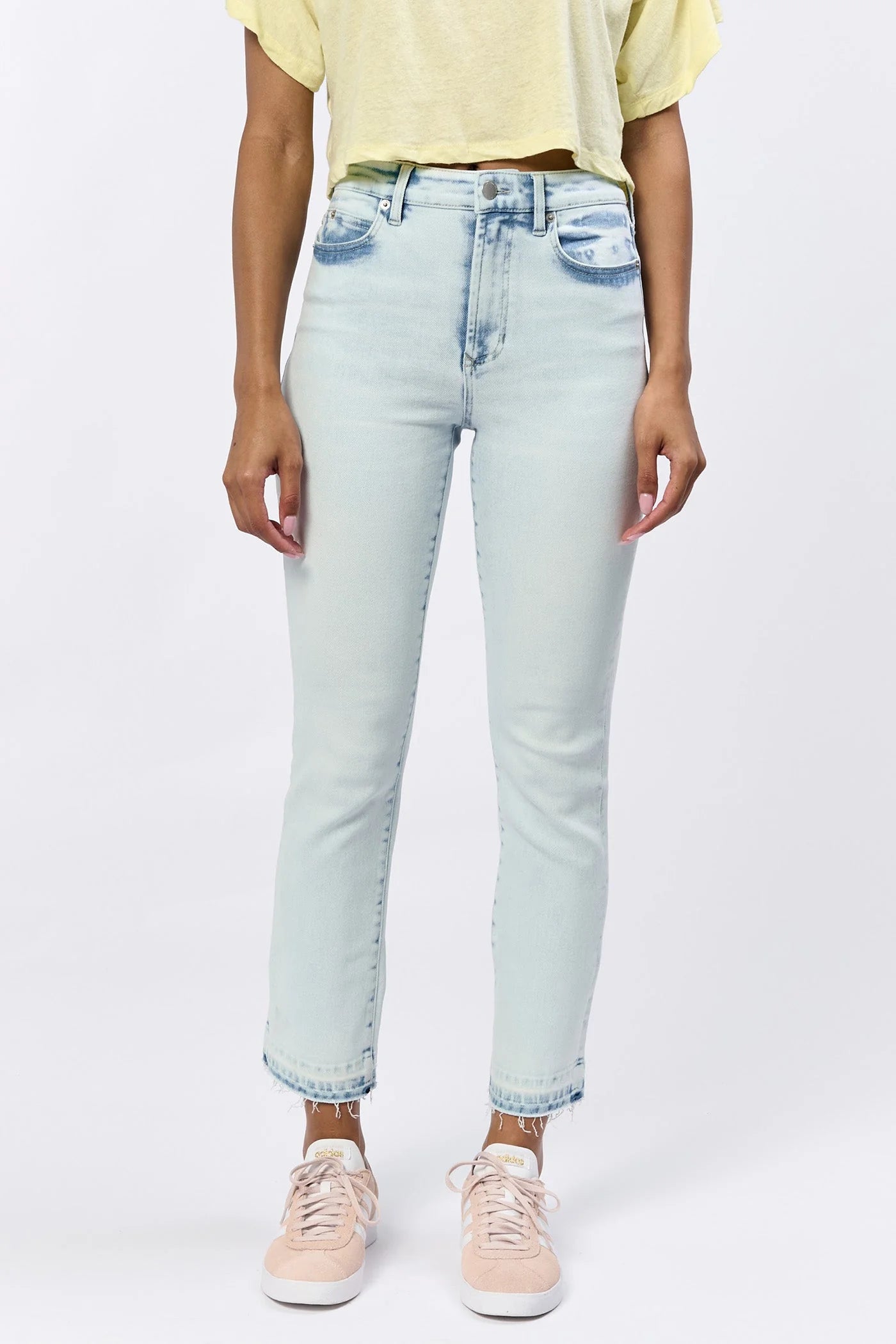 Elegant And Lazy Dear John Frankie Super High Rise Crop Jean Oceanside