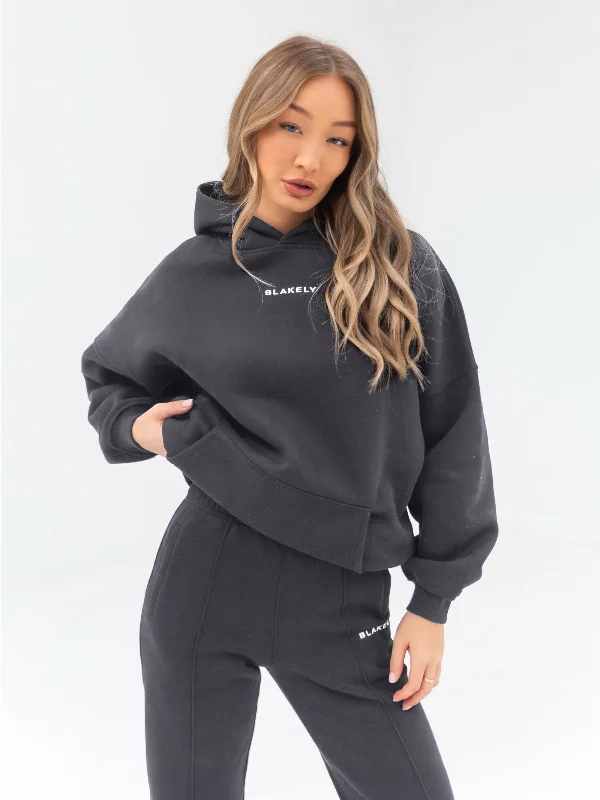 Windbreaker fashion Everyday Hoodie - Charcoal