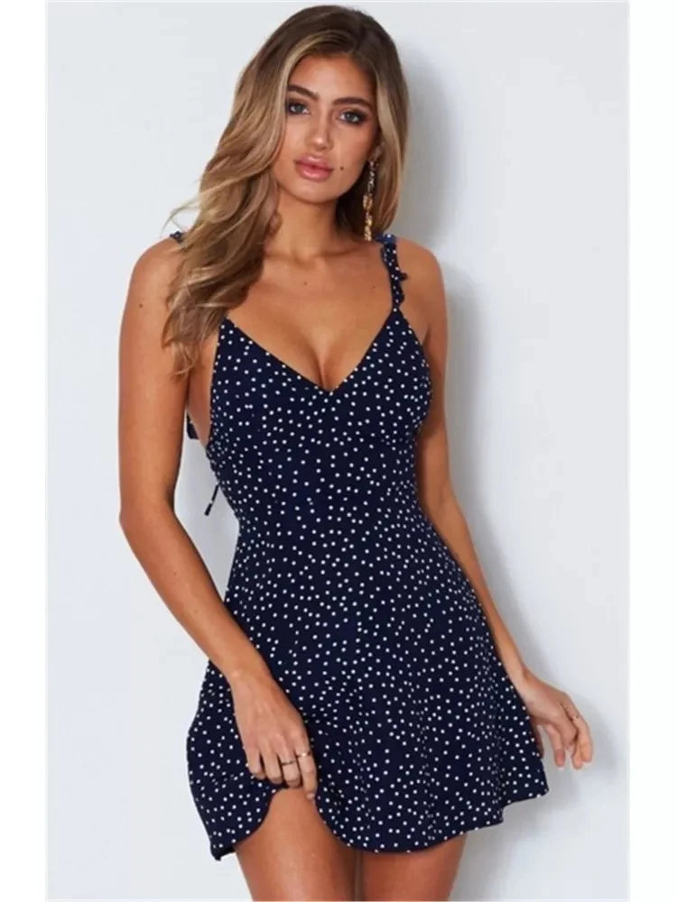 Cute Style Women  Summer Casual Sleeveless Solid Female Midi Dresses