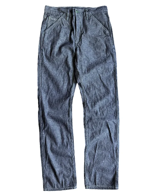 Sports And Leisure Herringbone Work Uniform Denim New Wider Fit