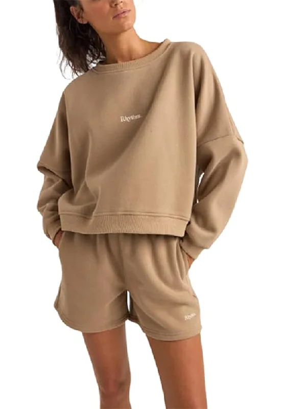 Double-sided Wear Rhythm Logo Crew Neck Fleece