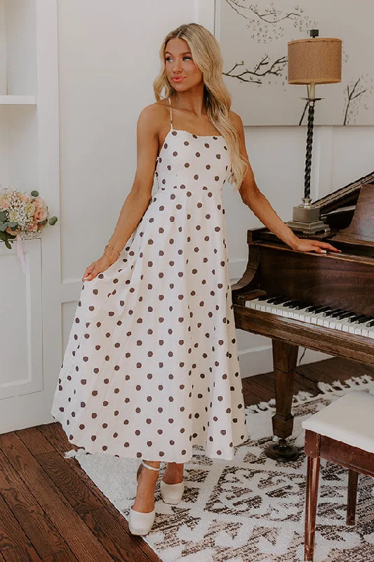 Moisture wicking Right On Cue Linen-Blend Midi Dress