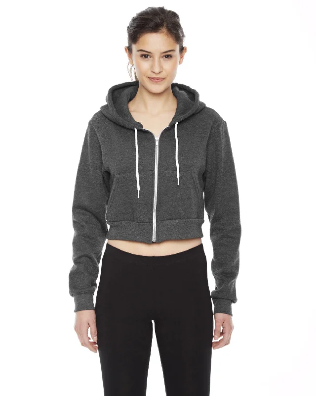 High-end Fabrics American Apparel F397W Ladies' Cropped Flex Fleece Zip Hoodie