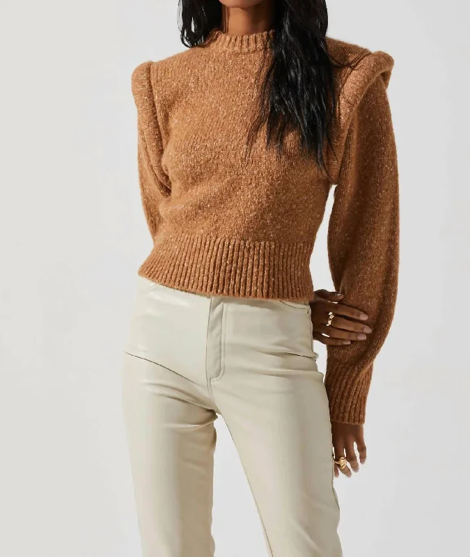 Sexy Fun Luciana Sweater In Camel