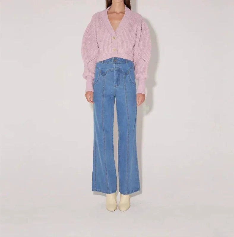 Playful Style Sienna Cardigan In Lavender