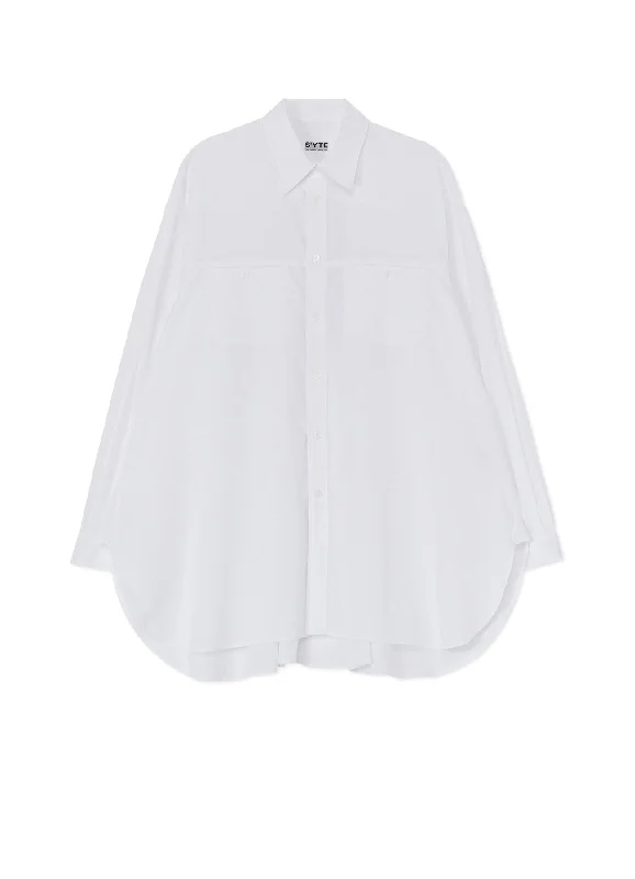 Dynamic Fashion COTTON BROAD CLOTH SHIRT WITH BACK DRAPE DETAIL