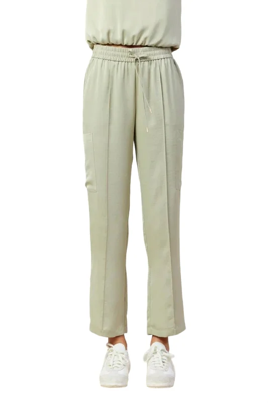 Elegant Style Adrienne Pants In Sage
