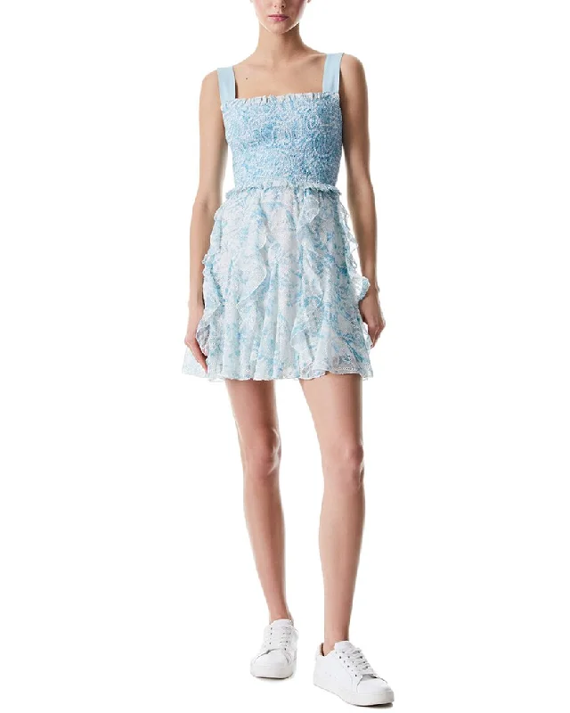 Fashionable And Versatile alice + olivia Jocelyn Smock Mini Dress