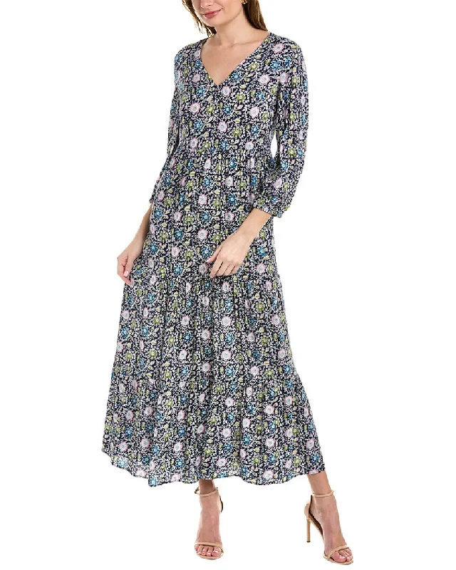 Playful Style Boden Blouson Sleeve Maxi Dress