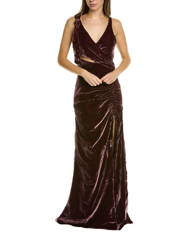 Romantic And Fresh Cinq à Sept Genevive Silk-Blend Gown