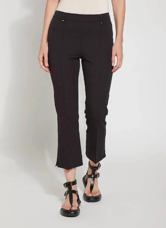 Advanced Customization Cropped Amanda Bootcut Pants In Black