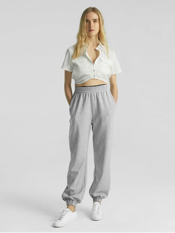 Elegant And Simple Double Waistband Sweatpants - Classic