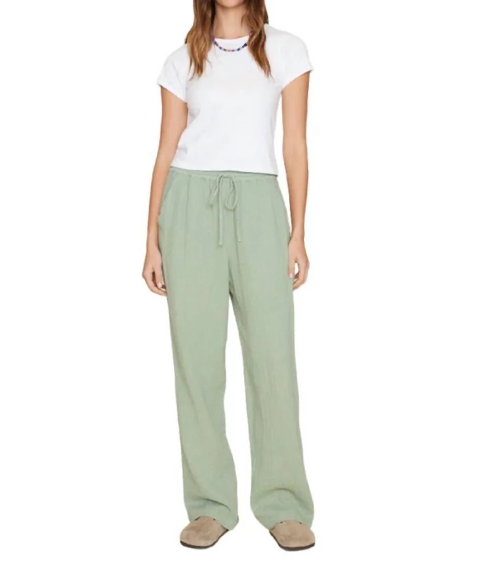 Casual Style Dylan Pant In Aqua Grey
