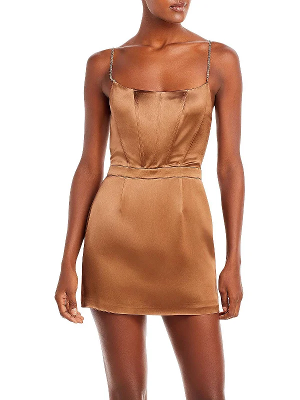 Sweet breath Easton Womens Chain Short Mini Dress