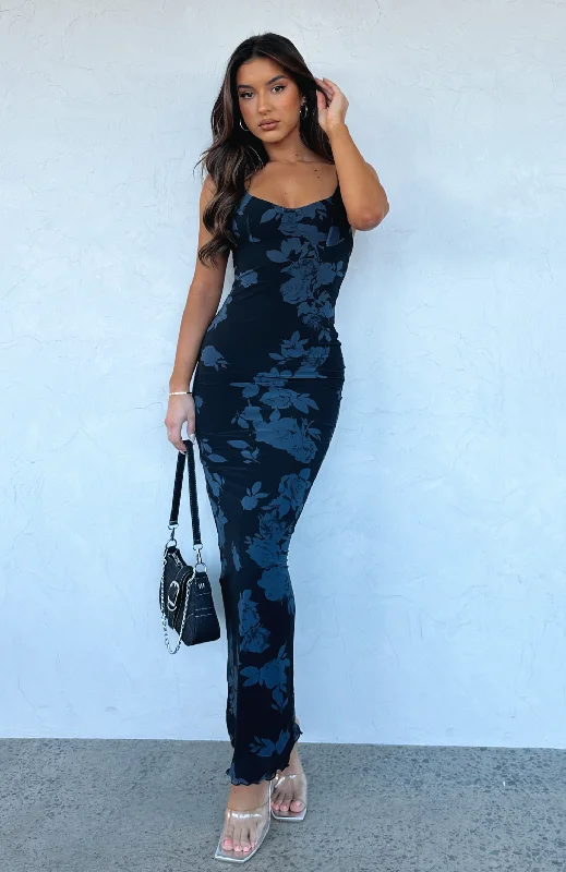 Sports And Leisure I Don't Miss You Maxi Dress Noir Rose