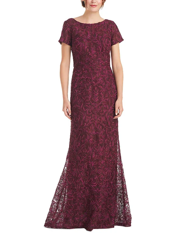Elegant And Noble Jolene Womens Soutache Mesh Maxi Dress