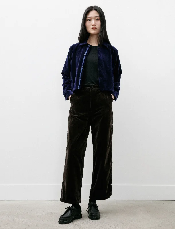 British casual R17P4 High Waist Pants Shadow Velvet