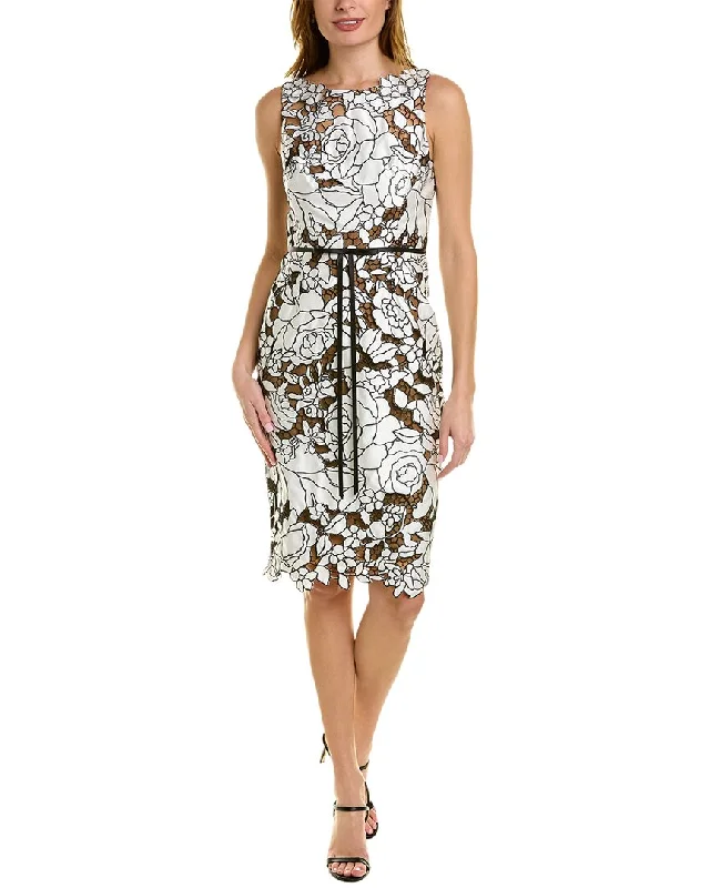 Elegant And Noble Marchesa Notte Lace Sheath Dress