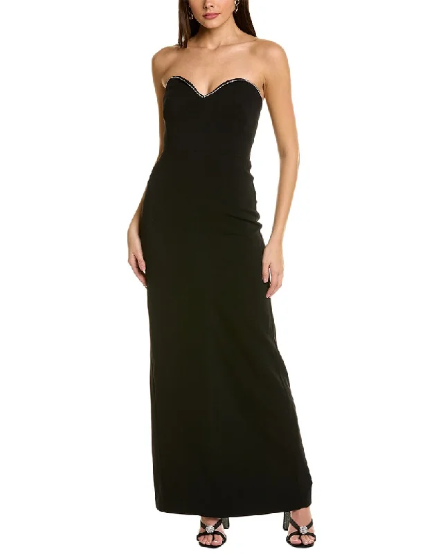 Fresh And Natural ML Monique Lhuillier Strapless Gown